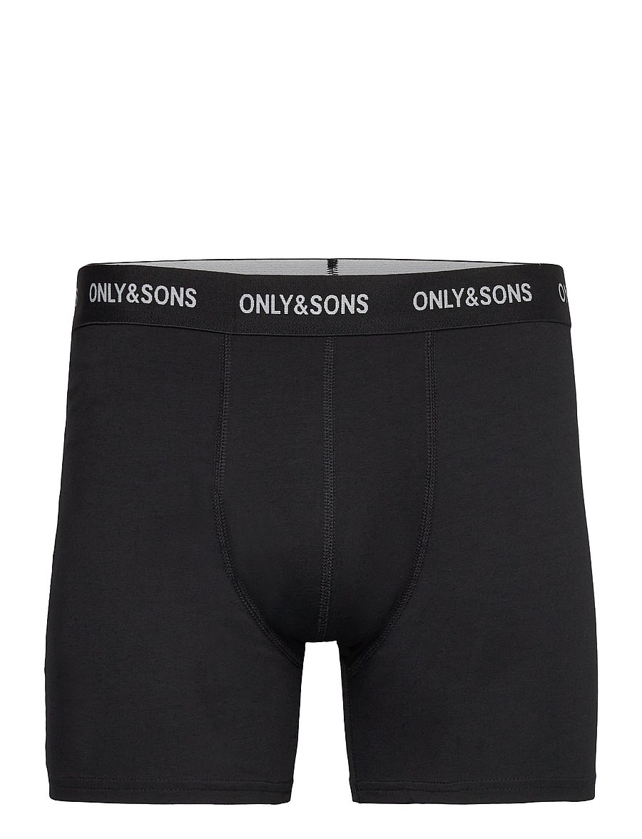 ONLY & SONS - ONSFITZ SOLID BLACK BOXER 3PACK3854 NOOS - boxer briefs - black - 2