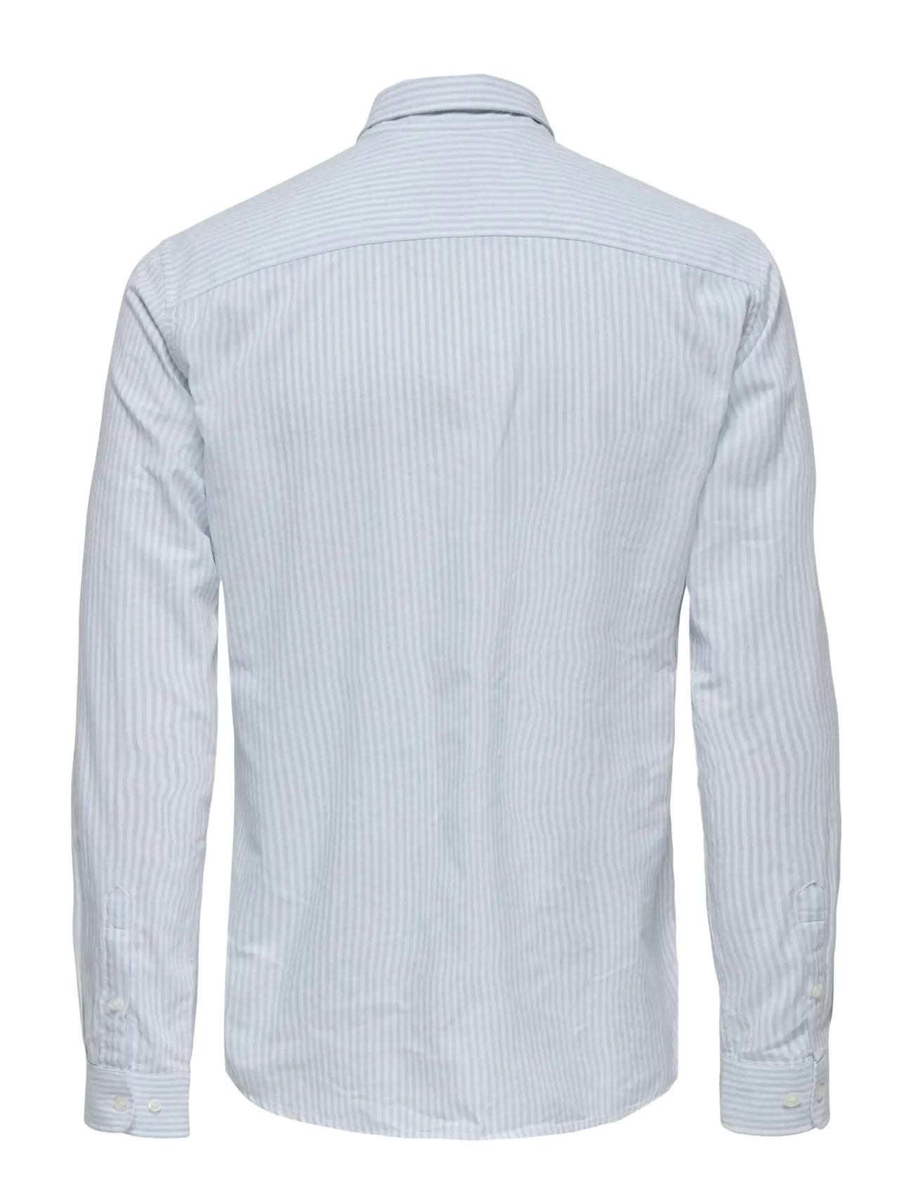 ONLY & SONS - ONSALVARO SLIM LS OXFORD STRIPE SHIRT - cashmere blue - 2