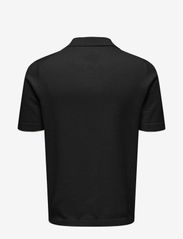 ONLY & SONS - ONSDAL LIFE REG SS 14 RESORT POLO KNIT - lowest prices - black - 1