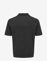 ONLY & SONS - ONSDAL LIFE REG SS 14 RESORT POLO KNIT - lowest prices - dark grey melange - 1