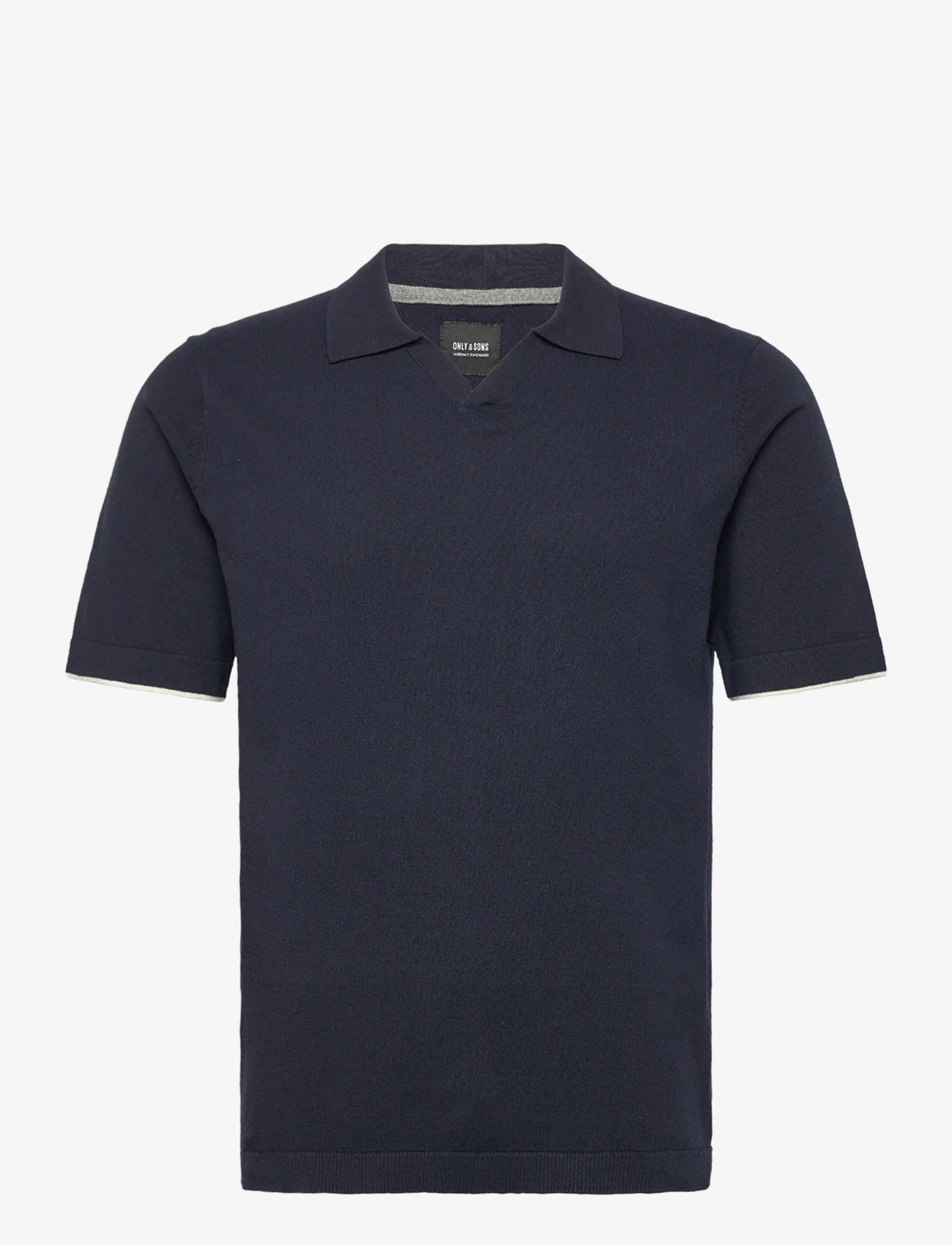 ONLY & SONS - ONSDAL LIFE REG SS 14 RESORT POLO KNIT - lowest prices - dark navy - 0