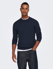 ONLY & SONS - ONSREX LIFE REG 12 CREW KNIT - lowest prices - dark navy - 2