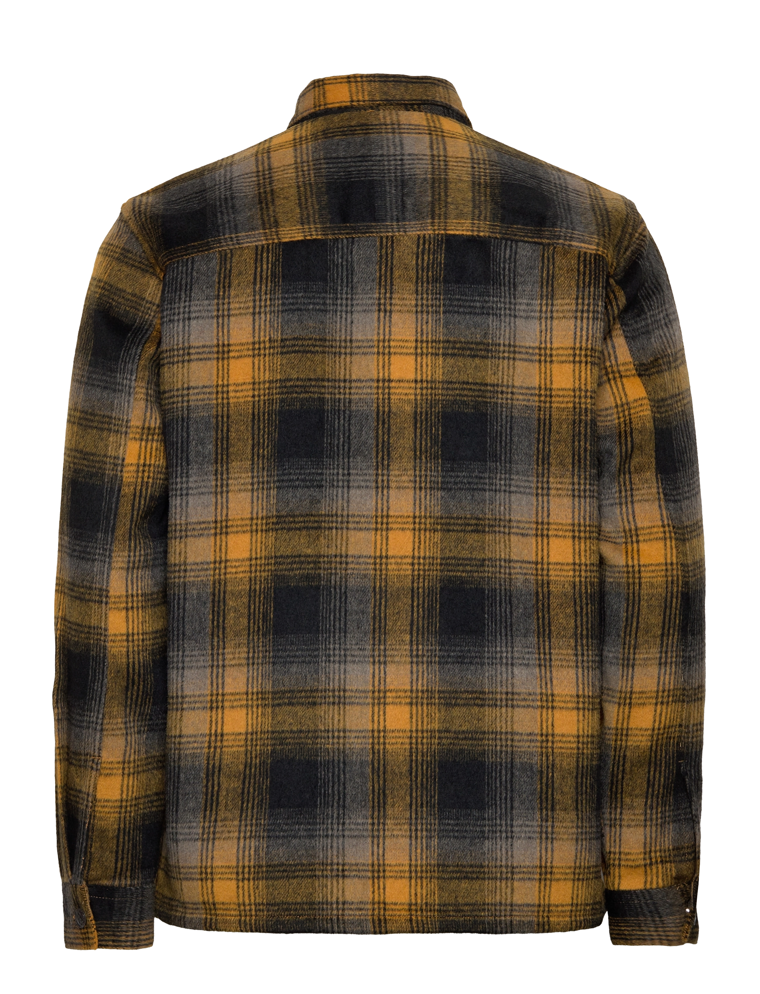 ONLY & SONS - ONSBAZ OVR PKT BRUSH CHECK LS SHIRT BLUE - harvest gold - 1