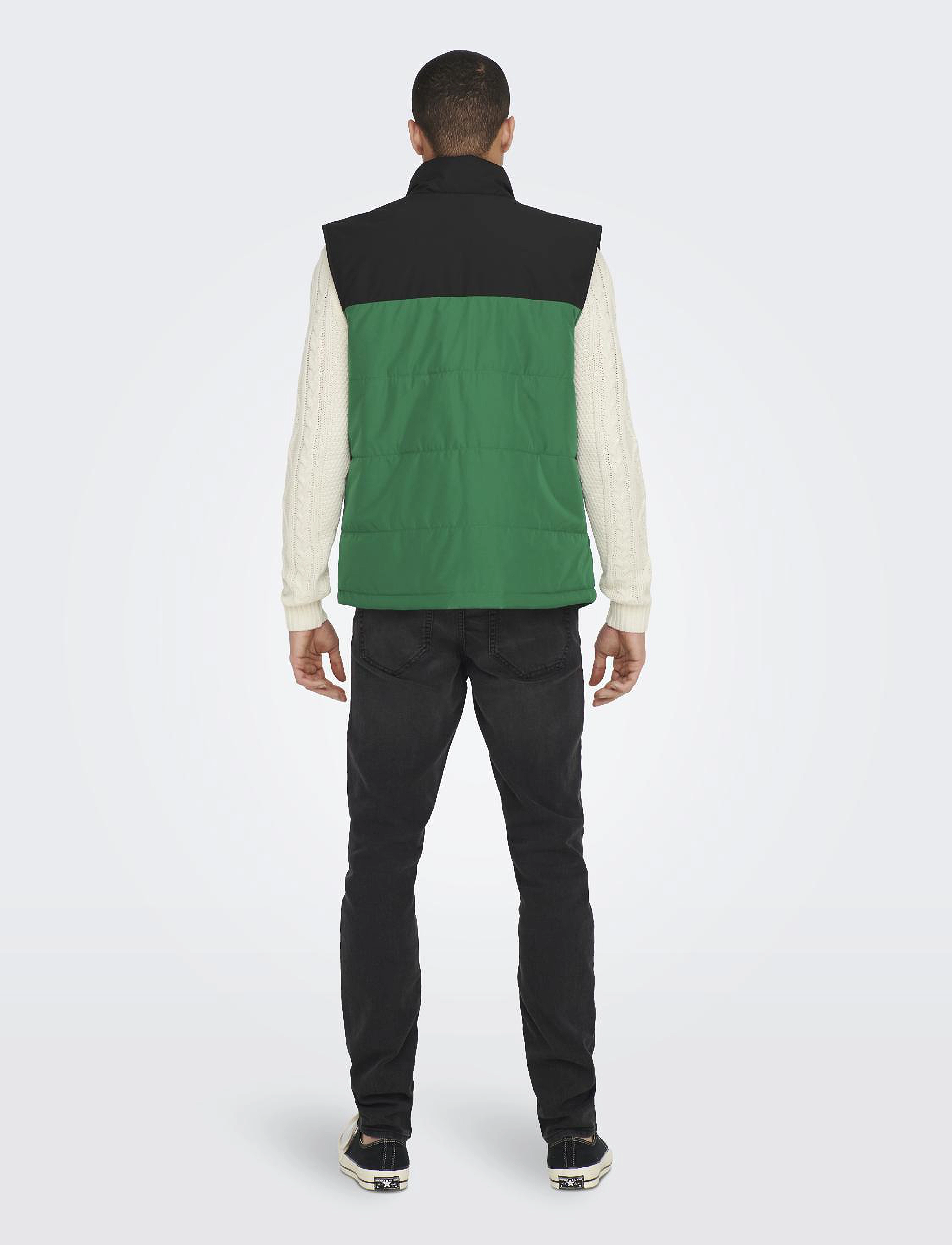 ONLY & SONS - ONSMELVIN LIFE LIGHT VEST OTW VD - black - 3