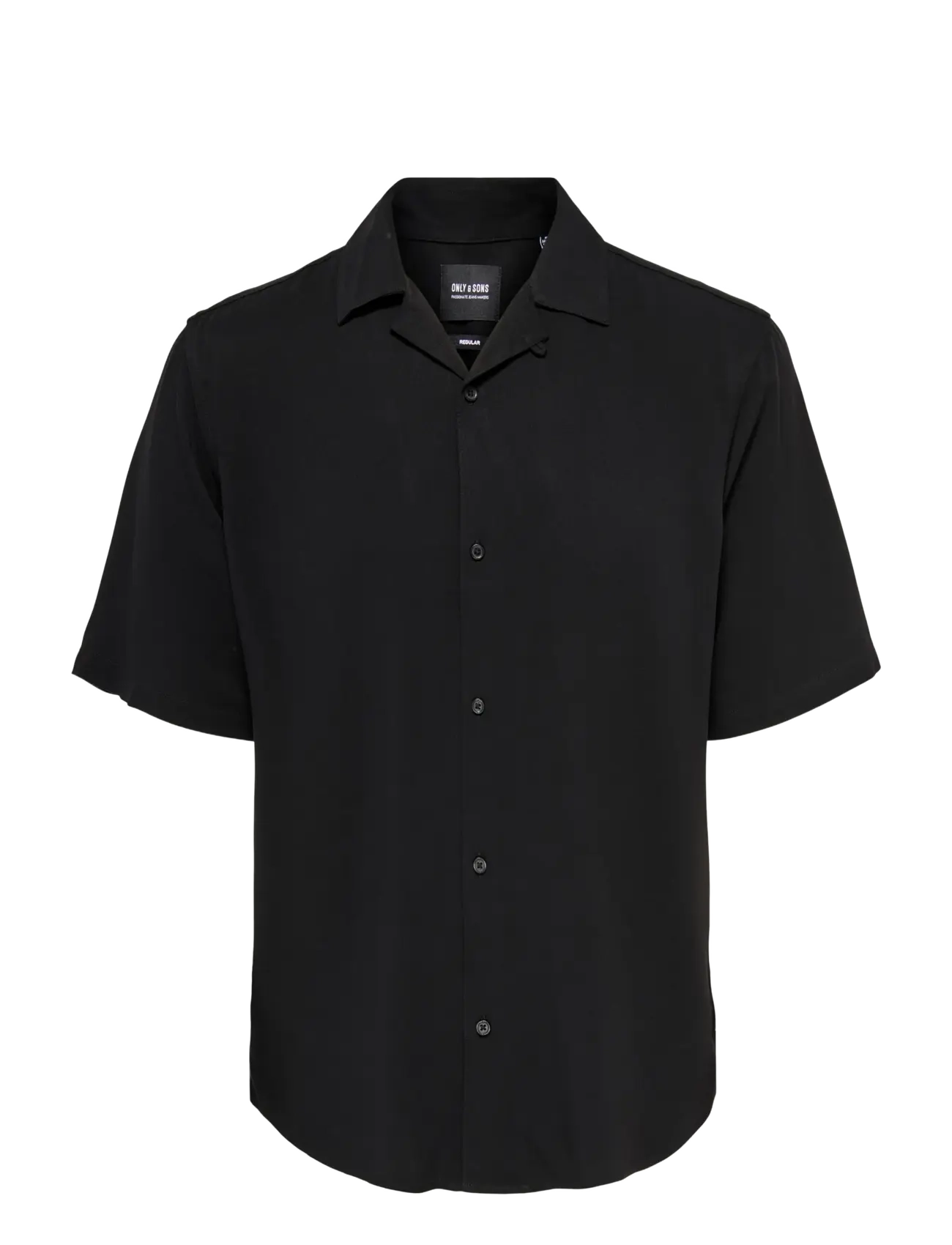 ONLY & SONS ONSDASH LIFE REG RES SS 001 SHIRT NOOS - Basic skjortor - BLACK / black
