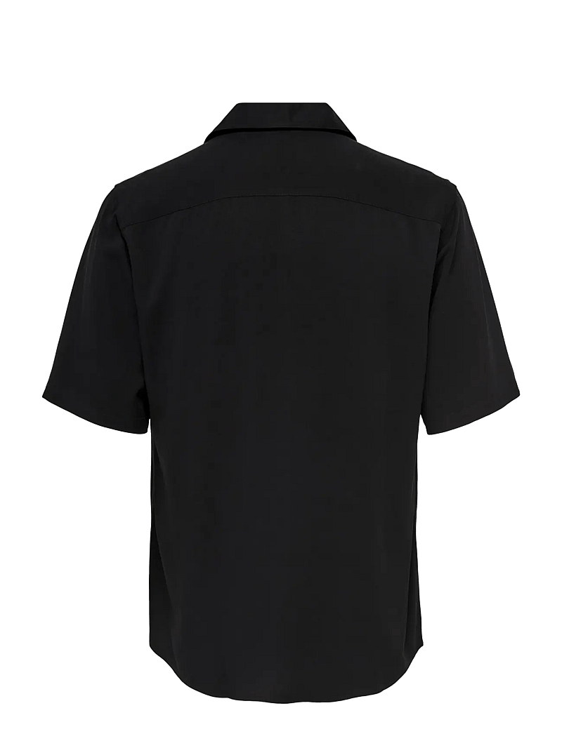 ONLY & SONS - ONSDASH LIFE REG RES SS 001 SHIRT NOOS - kurzarmhemden - black - 2