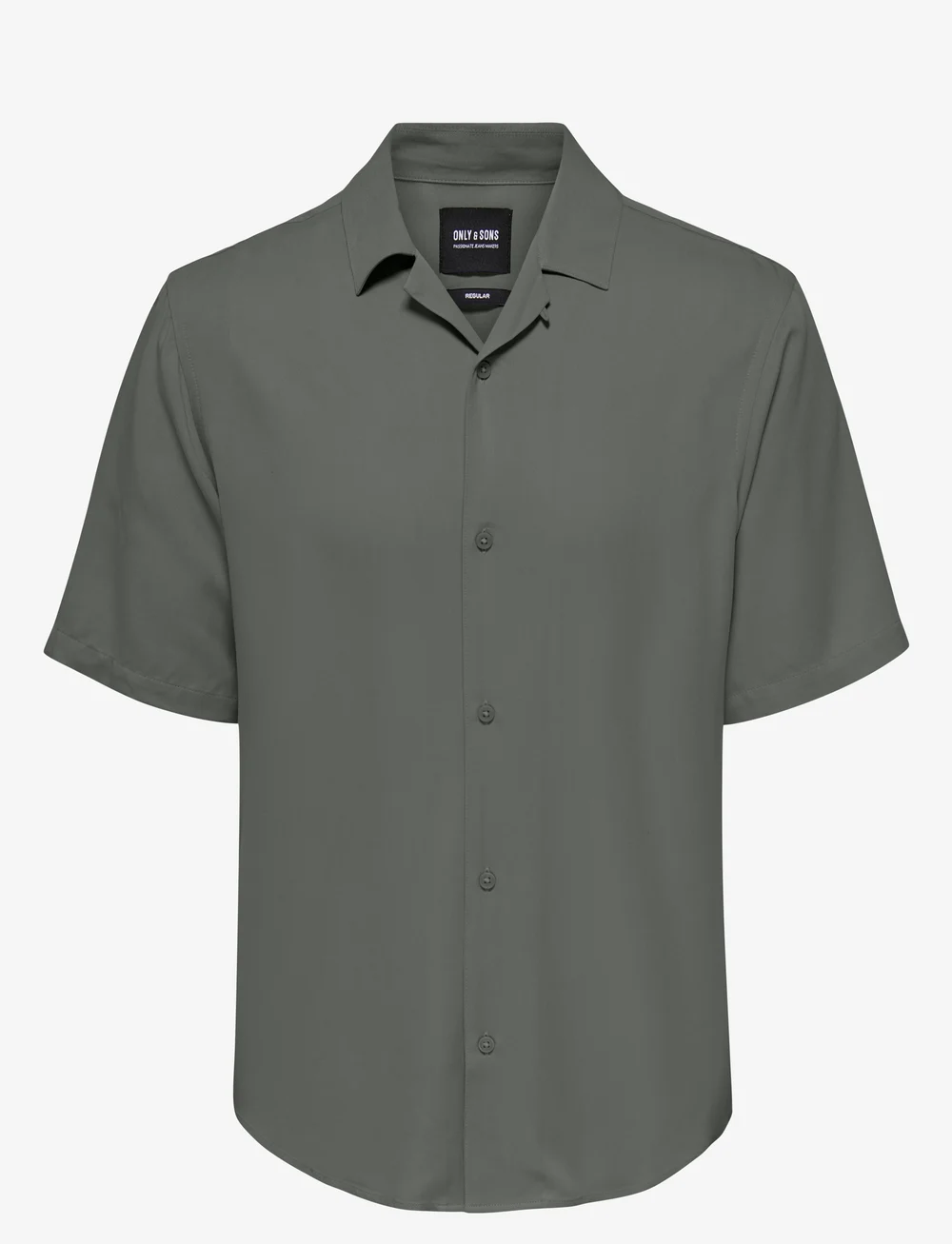 ONLY & SONS - ONSDASH LIFE REG RES SS 001 SHIRT NOOS - kortærmede skjorter - castor gray - 1