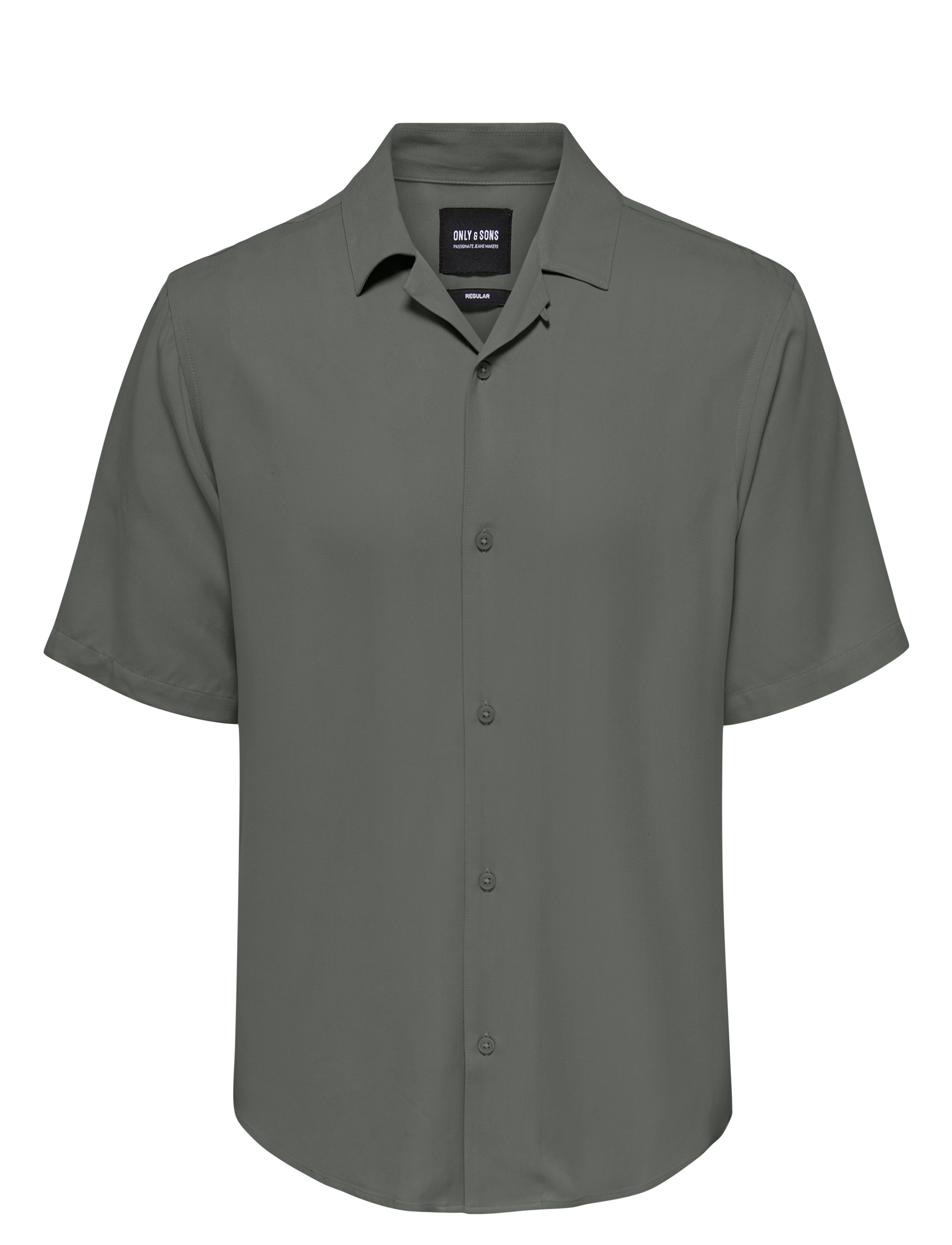 ONLY & SONS ONSDASH LIFE REG RES SS 001 SHIRT NOOS - ONLY & SONS - CASTOR GRAY / grey
