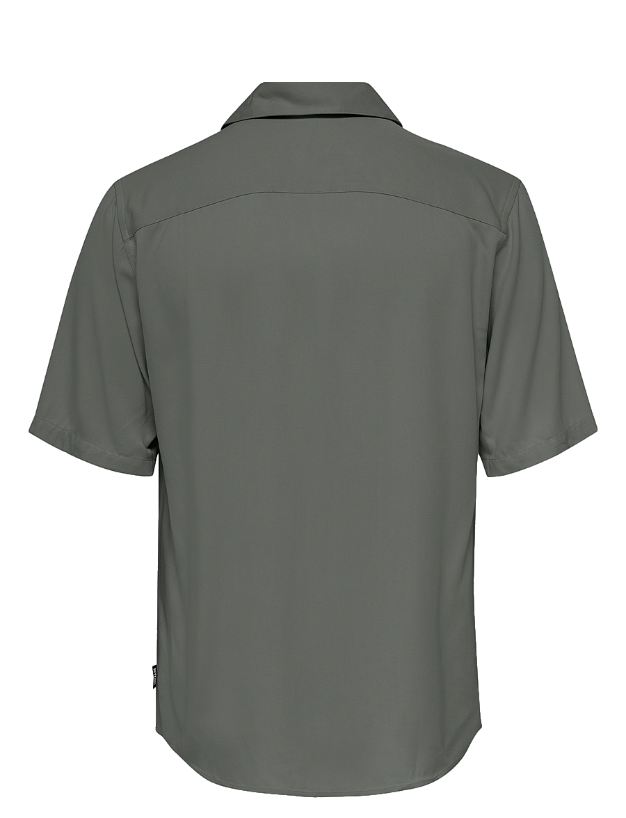 ONLY & SONS - ONSDASH LIFE REG RES SS 001 SHIRT NOOS - lühikeste varrukatega särgid - castor gray - 2