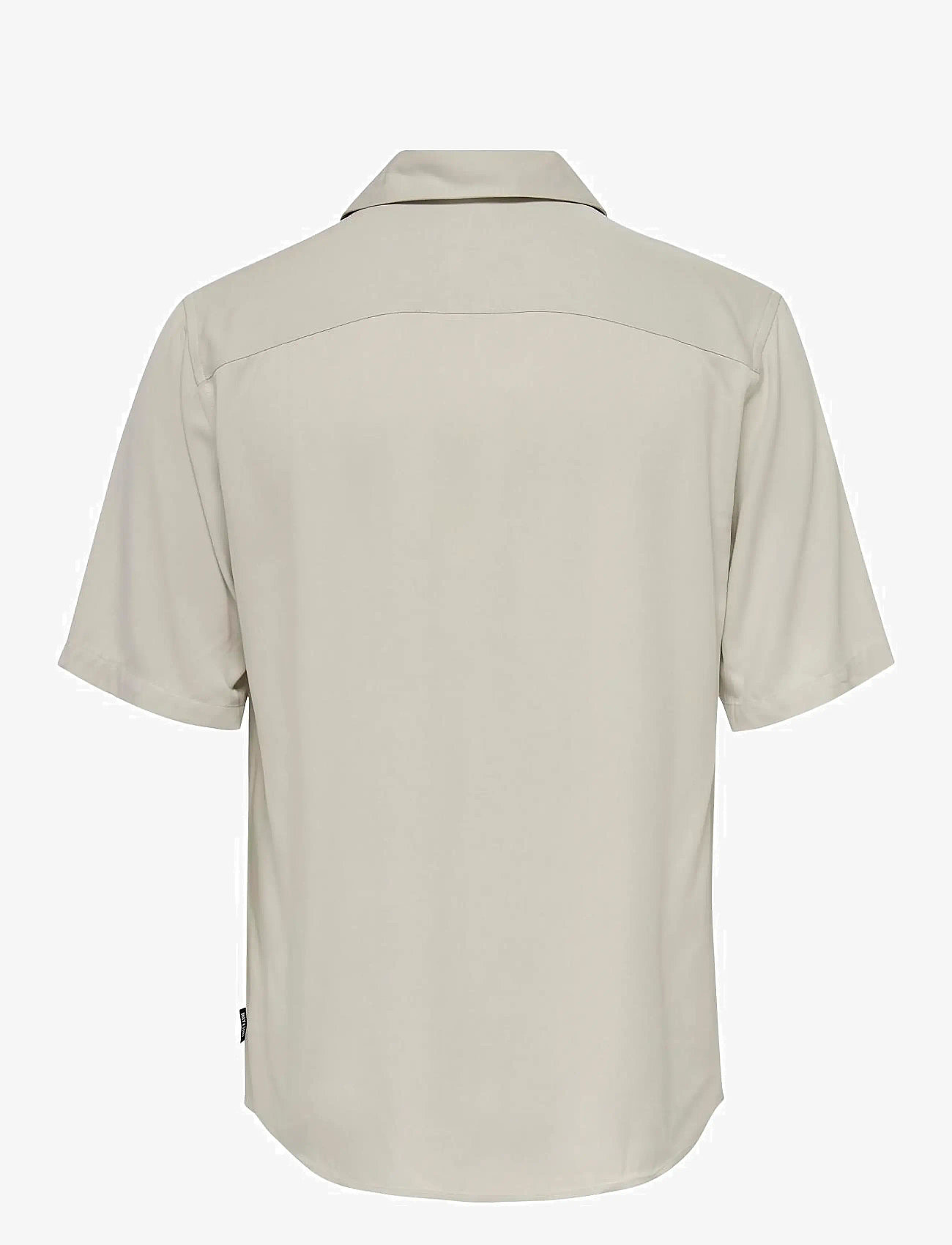 ONLY & SONS - ONSDASH LIFE REG RES SS 001 SHIRT NOOS - kortärmade skjortor - silver lining - 2