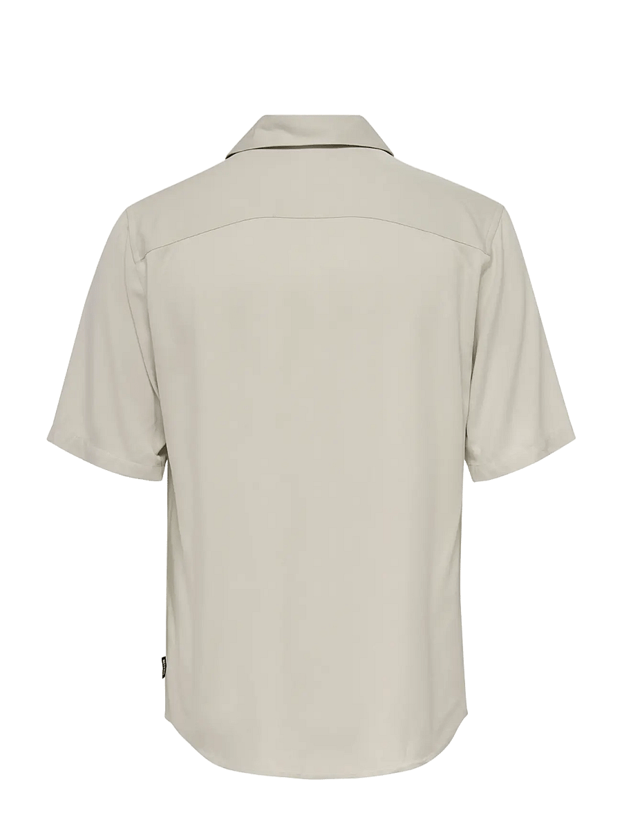 ONLY & SONS - ONSDASH LIFE REG RES SS 001 SHIRT NOOS - chemises à manches courtes - silver lining - 2