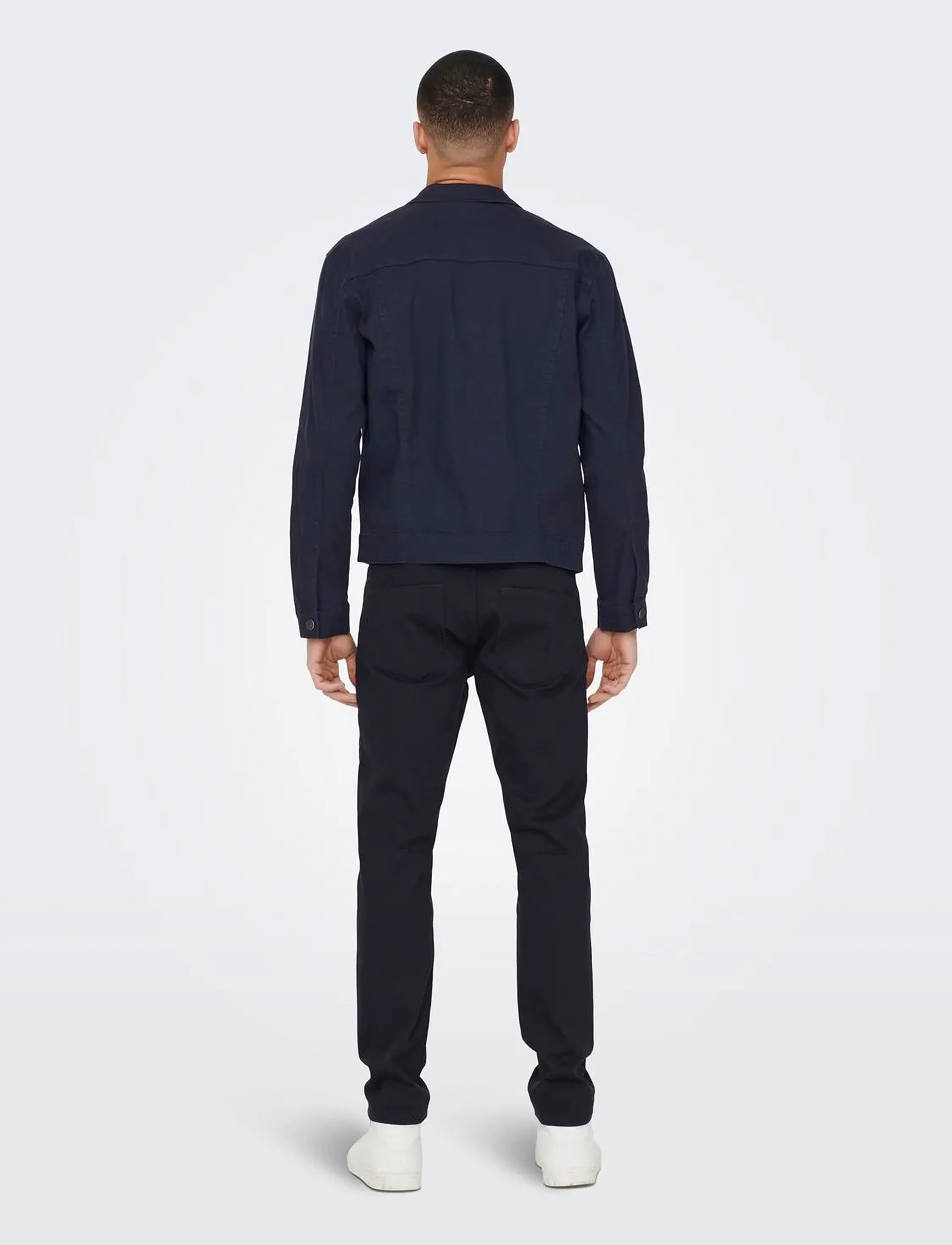 ONLY & SONS - ONSCOIN LIFE COLOUR 4453 TRUCKER - dark navy - 3
