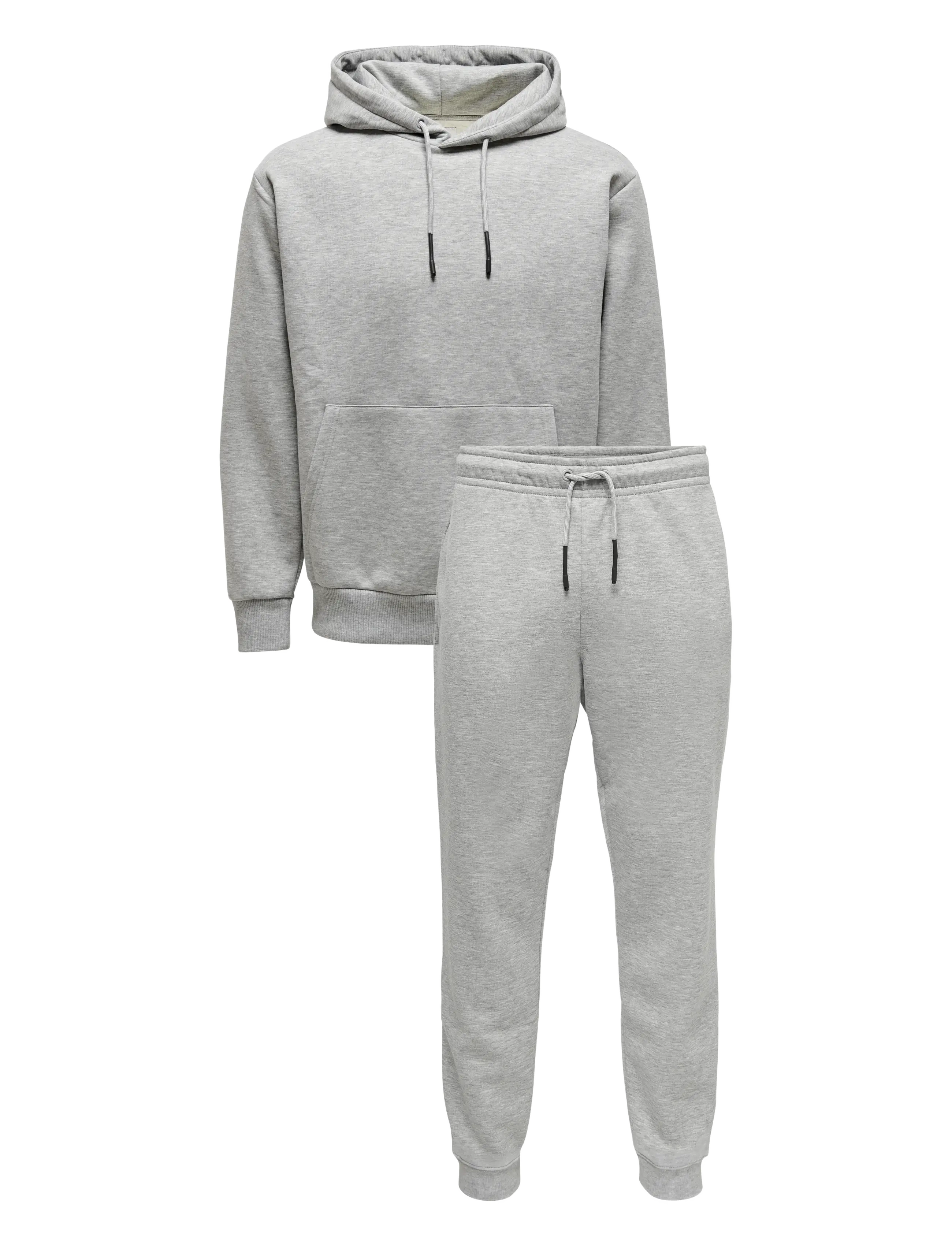 ONLY & SONS Onsceres Pant Hoodie Set, M, Sweatshirts Hoodies, Grau - Männerswear