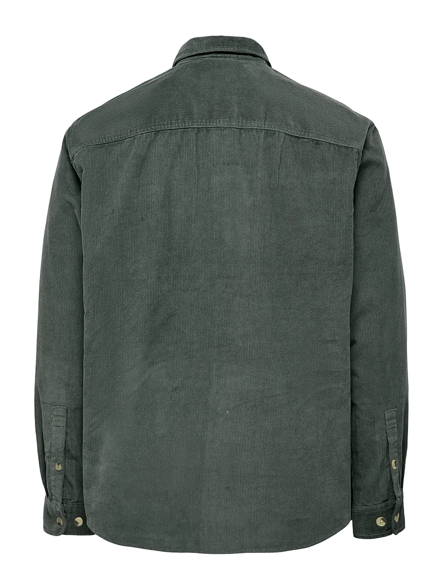 ONLY & SONS - ONSALP 2PKT WASHD CORD LS SHIRT NOOS - Überhemden - castor gray - 2