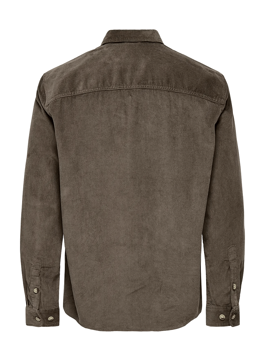 ONLY & SONS - ONSALP 2PKT WASHD CORD LS SHIRT NOOS - Überhemden - falcon - 2
