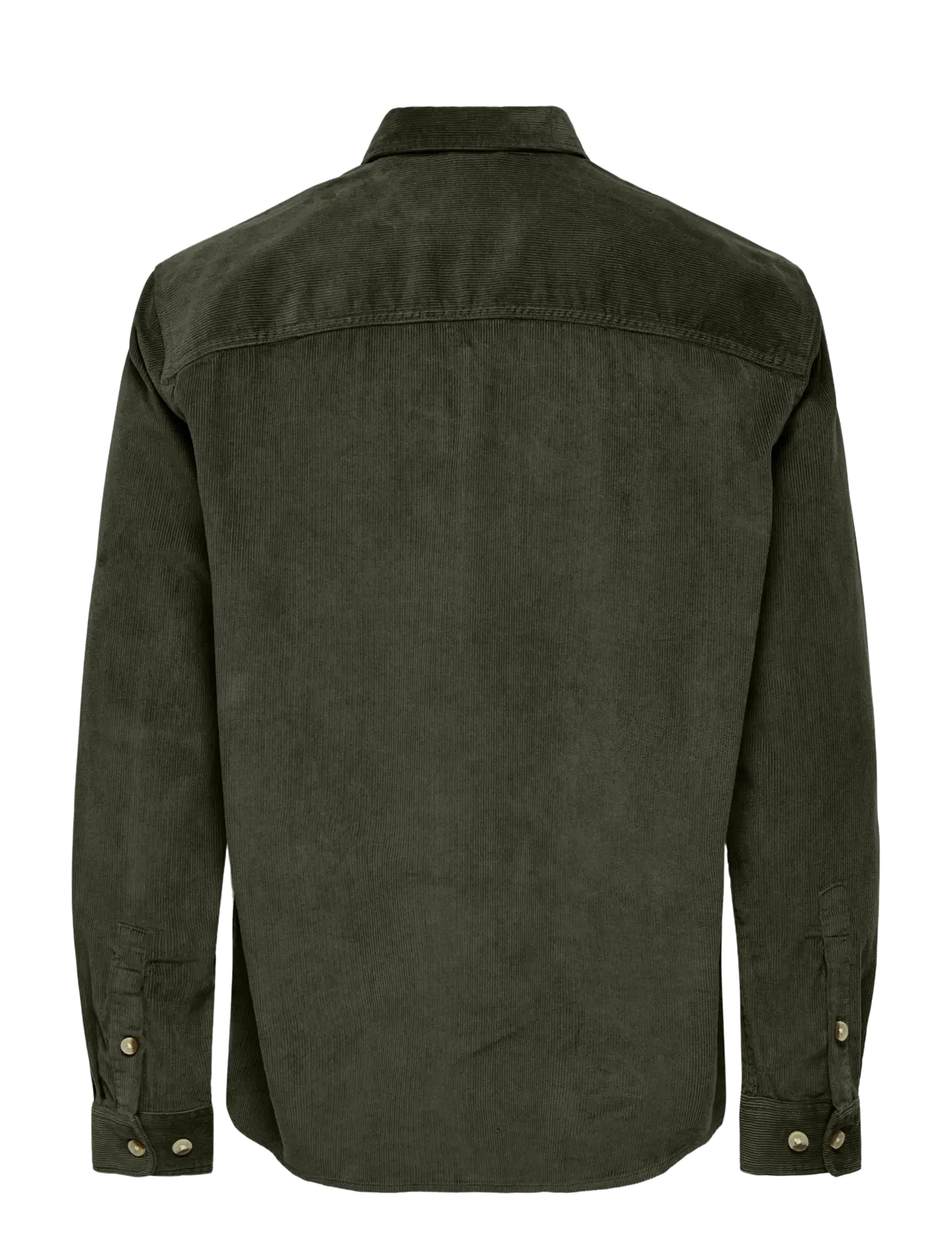 ONLY & SONS - ONSALP 2PKT WASHD CORD LS SHIRT NOOS - fløjlsskjorter - forest night - 1