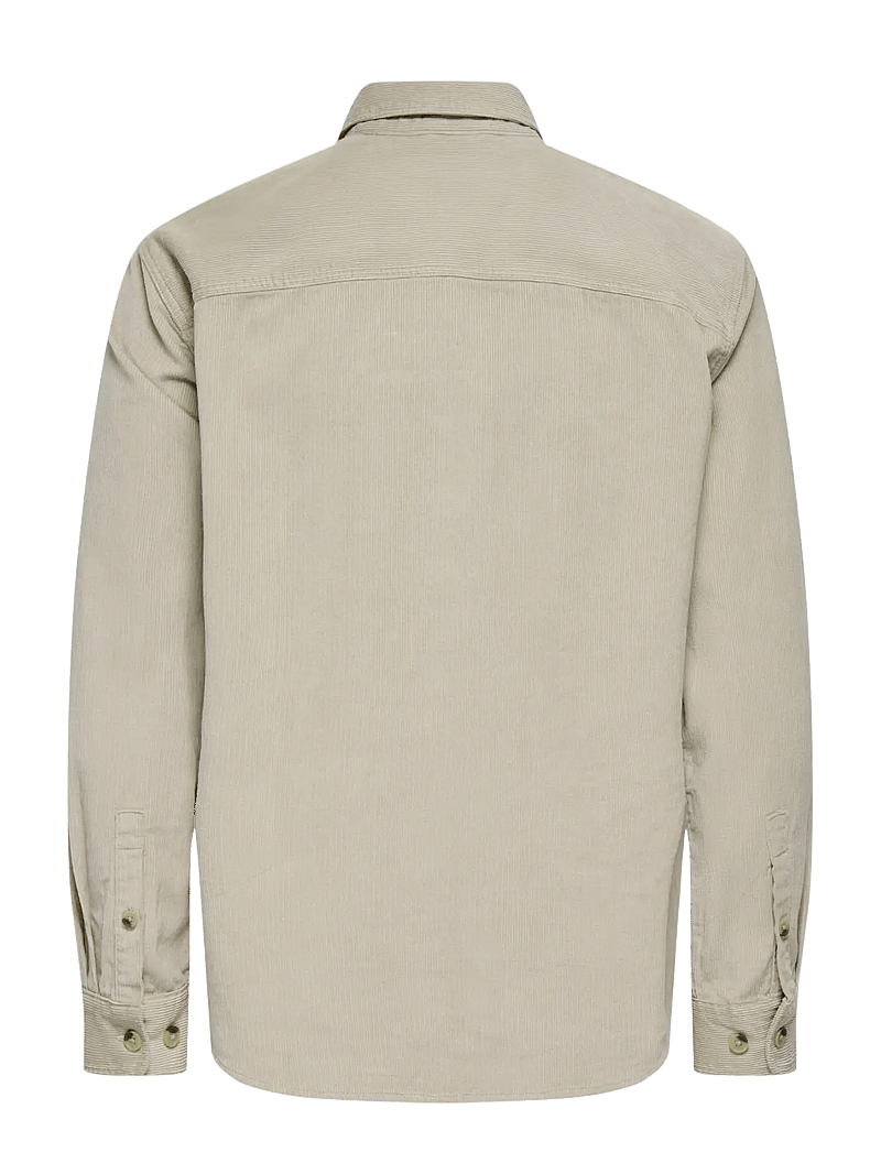 ONLY & SONS - ONSALP 2PKT WASHD CORD LS SHIRT OTL - velvet särgid - silver lining - 2