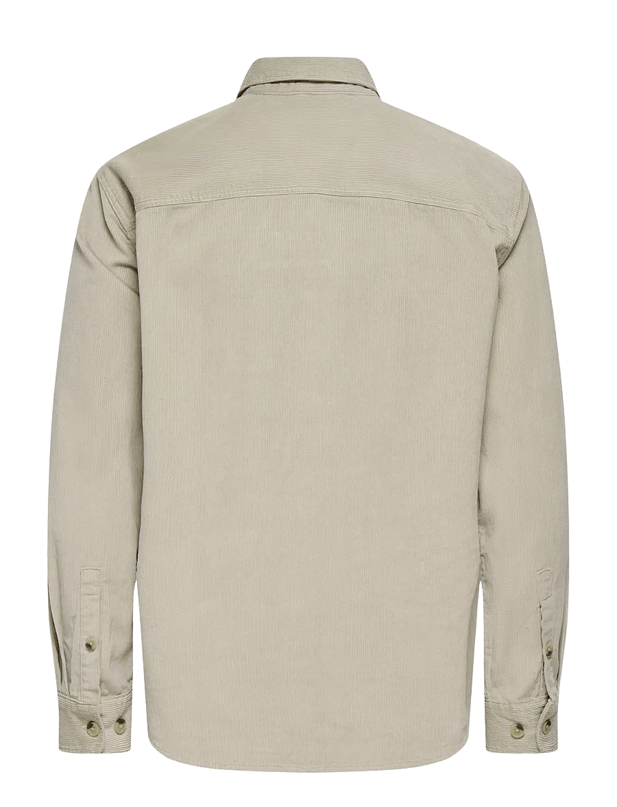 ONLY & SONS - ONSALP 2PKT WASHD CORD LS SHIRT NOOS - fløjlsskjorter - silver lining - 2
