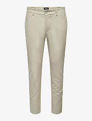 ONLY & SONS - ONSMARK TAP 0011 COTTON LINEN PNT - chinos - chinchilla - 0