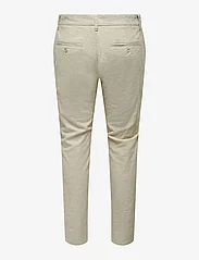 ONLY & SONS - ONSMARK TAP 0011 COTTON LINEN PNT - chinot - chinchilla - 1