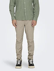 ONLY & SONS - ONSMARK TAP 0011 COTTON LINEN PNT - chinos - chinchilla - 2