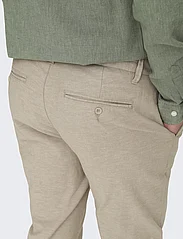 ONLY & SONS - ONSMARK TAP 0011 COTTON LINEN PNT - chinos - chinchilla - 4