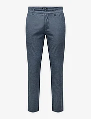 ONLY & SONS - ONSMARK TAP 0011 COTTON LINEN PNT - chinos - dark navy - 0