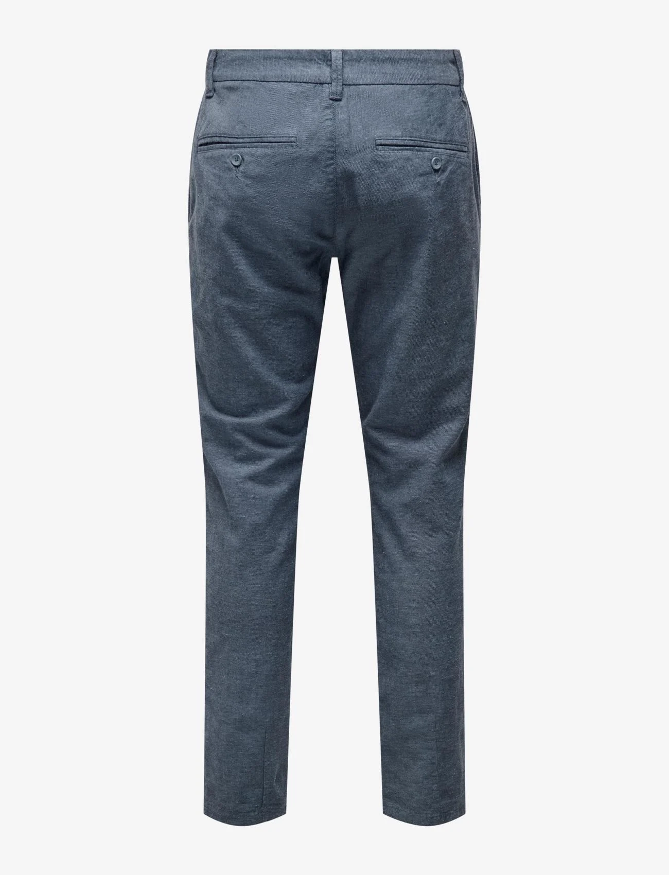 ONLY & SONS - ONSMARK TAP 0011 COTTON LINEN PNT - chinos - dark navy - 1