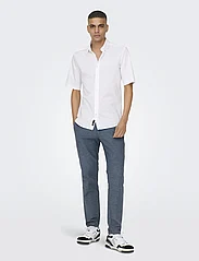 ONLY & SONS - ONSMARK TAP 0011 COTTON LINEN PNT - chinos - dark navy - 4