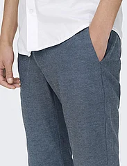 ONLY & SONS - ONSMARK TAP 0011 COTTON LINEN PNT - chinos - dark navy - 5