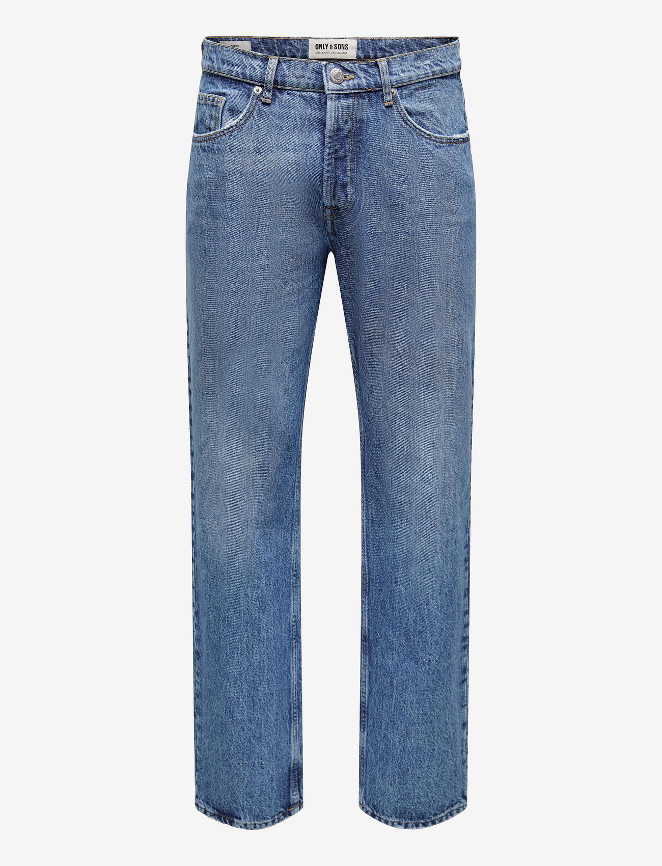 ONLY & SONS - ONSEDGE LOOSE MID. BLUE 4939 JEANS - loose jeans - medium blue denim - 0