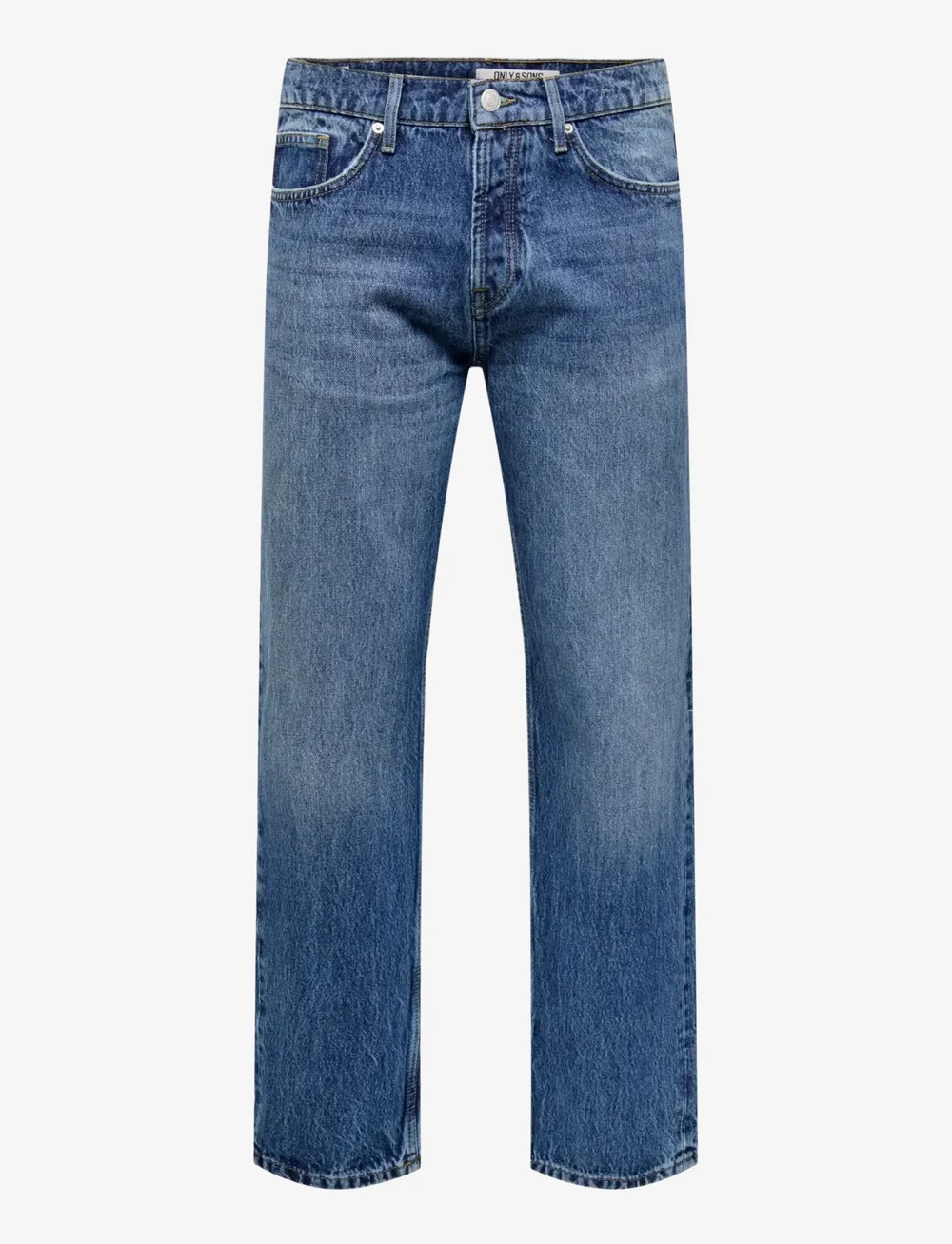 ONLY & SONS - ONSEDGE STRAIGHT MB 4939 AZG DNM NOOS - loose jeans - medium blue denim - 1
