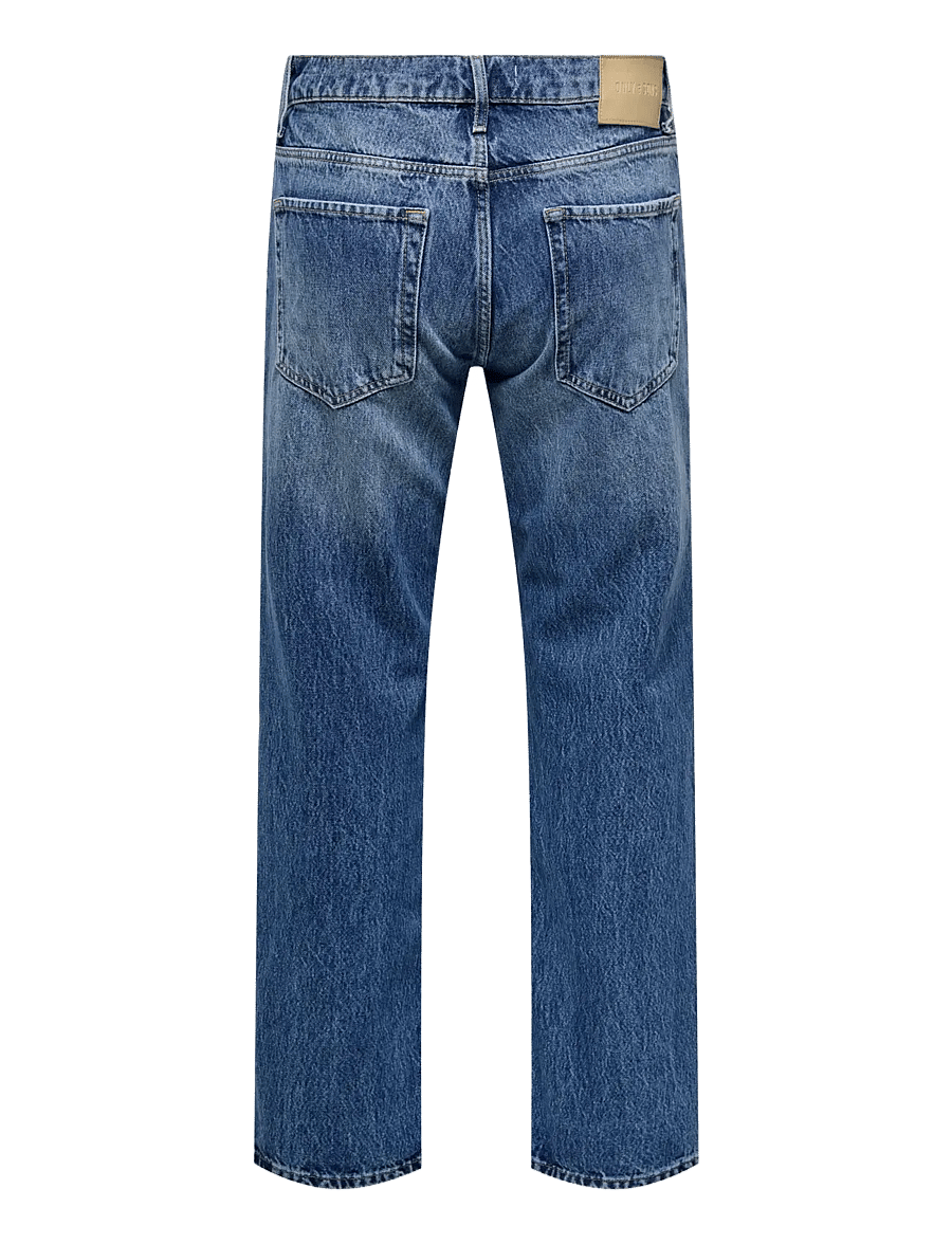 ONLY & SONS - ONSEDGE STRAIGHT MB 4939 AZG DNM NOOS - loose jeans - medium blue denim - 2