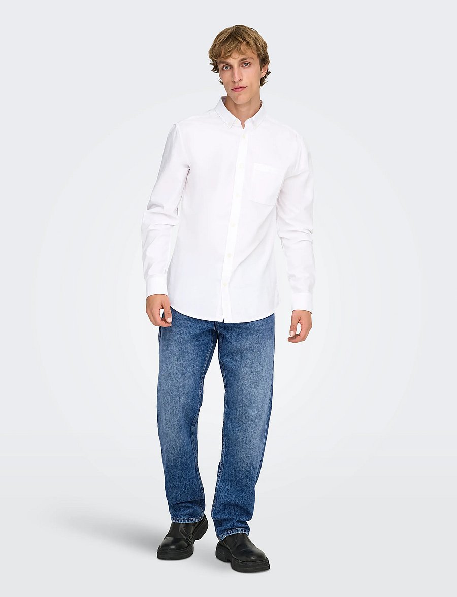 ONLY & SONS - ONSEDGE STRAIGHT MB 4939 AZG DNM NOOS - loose jeans - medium blue denim - 5