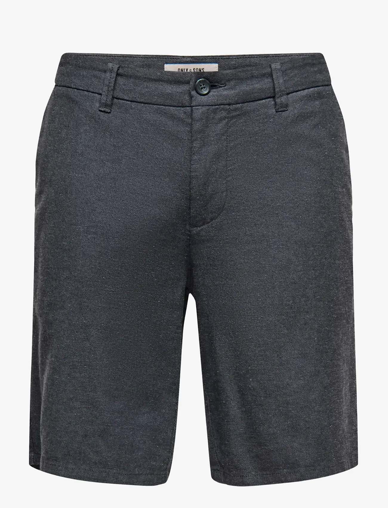 ONLY & SONS - ONSMARK 0011 COTTON LINEN SHORTS NOOS - hørshorts - black - 1