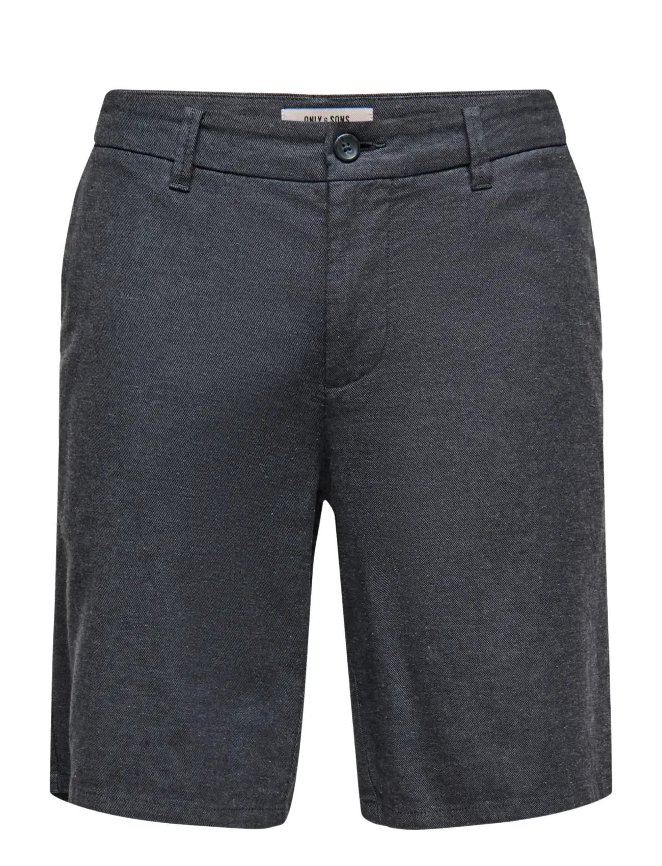 ONLY & SONS ONSMARK 0011 COTTON LINEN SHORTS NOOS - Kleidung - BLACK / black