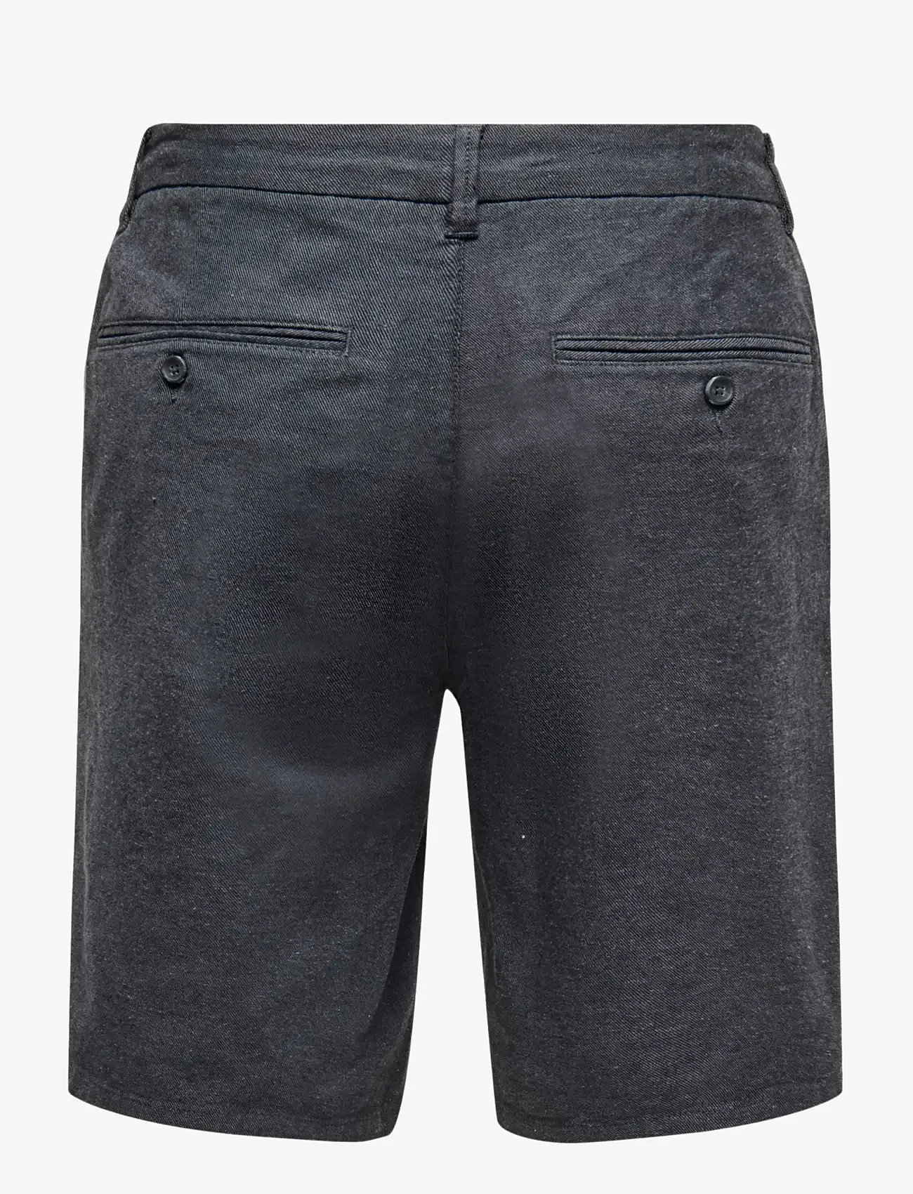 ONLY & SONS - ONSMARK 0011 COTTON LINEN SHORTS NOOS - hørshorts - black - 2