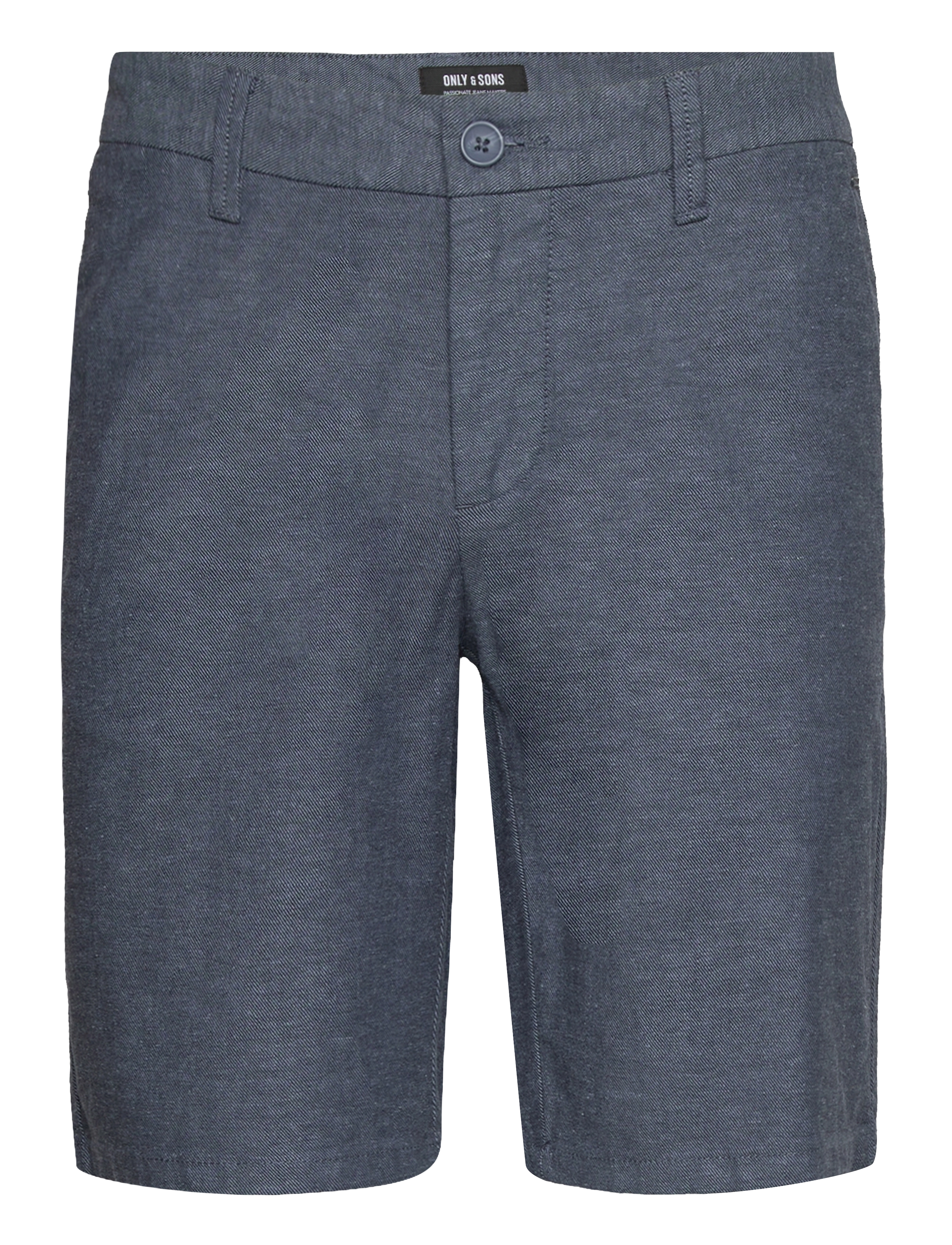ONLY & SONS ONSMARK 0011 COTTON LINEN SHORTS NOOS - Shorts - DARK NAVY / navy