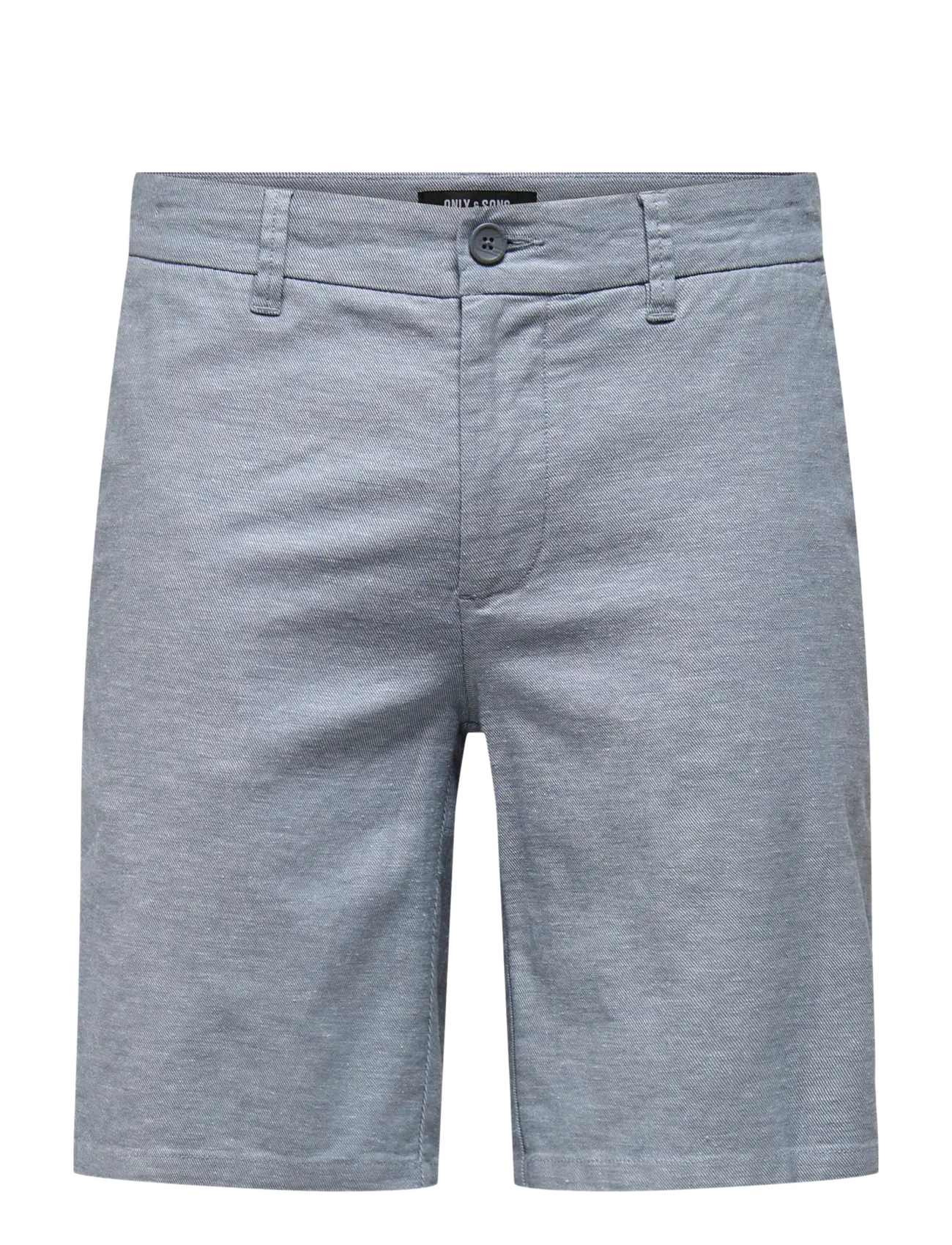 ONLY & SONS ONSMARK 0011 COTTON LINEN SHORTS NOOS - Kleidung - FLINT STONE / blue