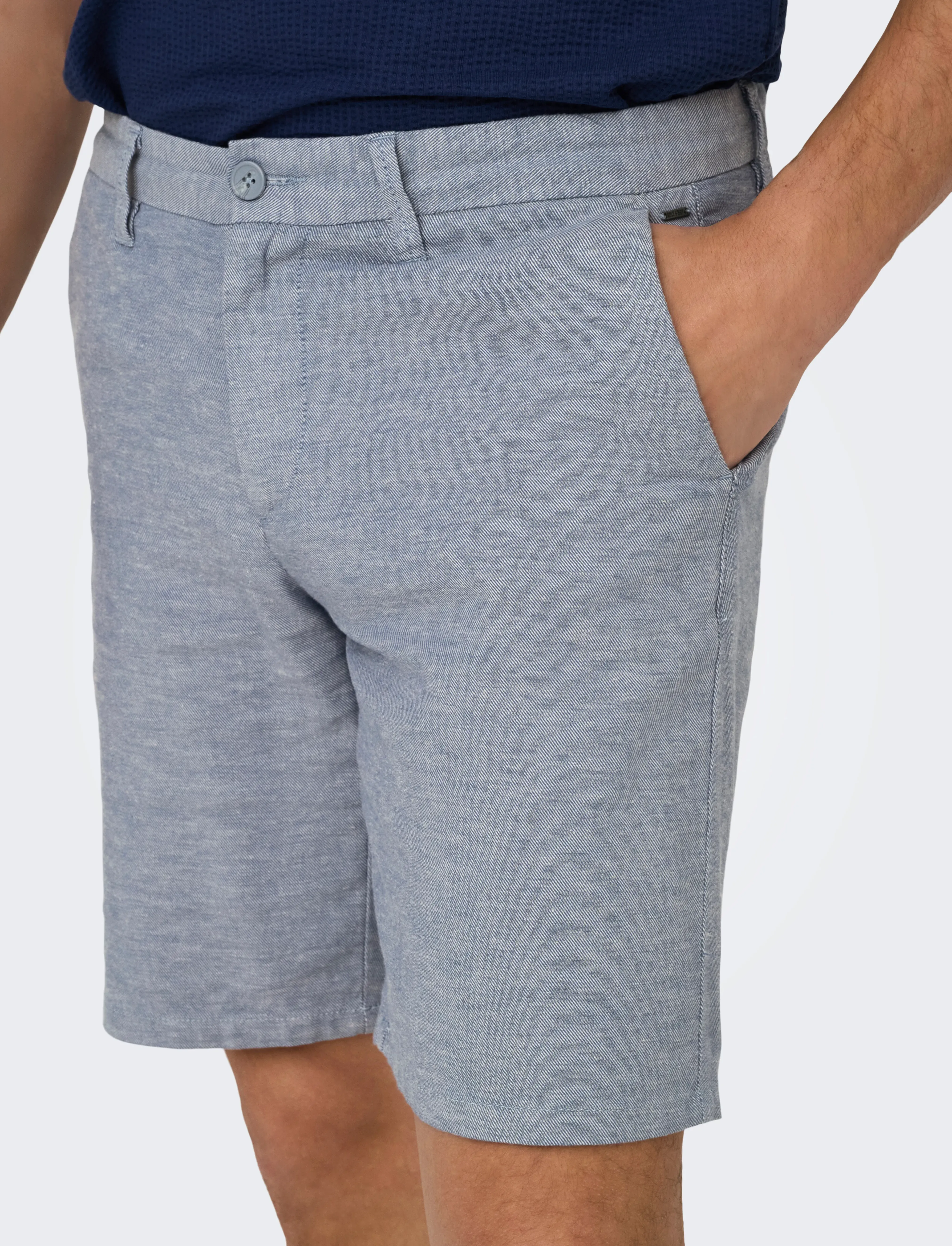 ONLY & SONS Onsmark 0011 Cotton Linen Shorts Noos herr – bild 5