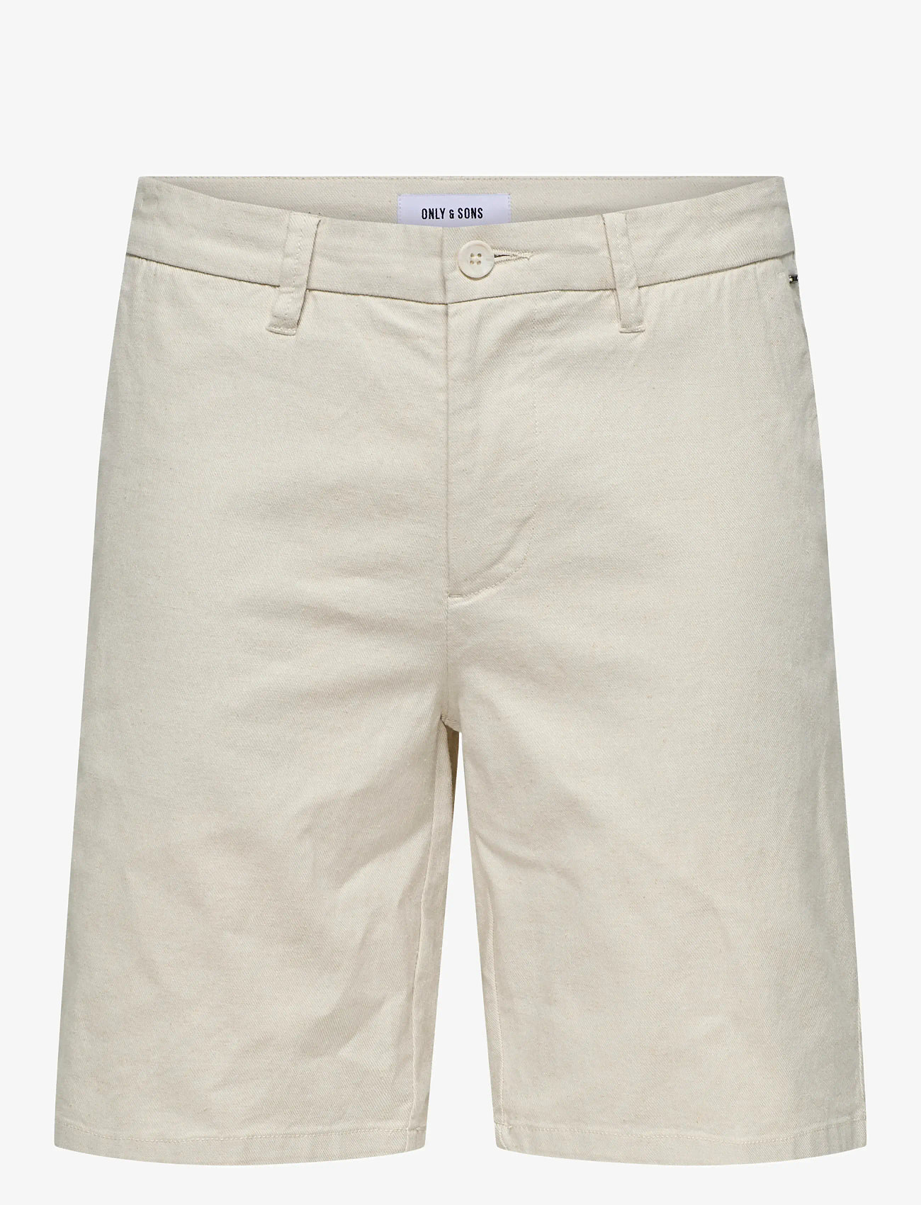 ONLY & SONS - ONSMARK 0011 COTTON LINEN SHORTS NOOS - linneshorts - silver lining - 1