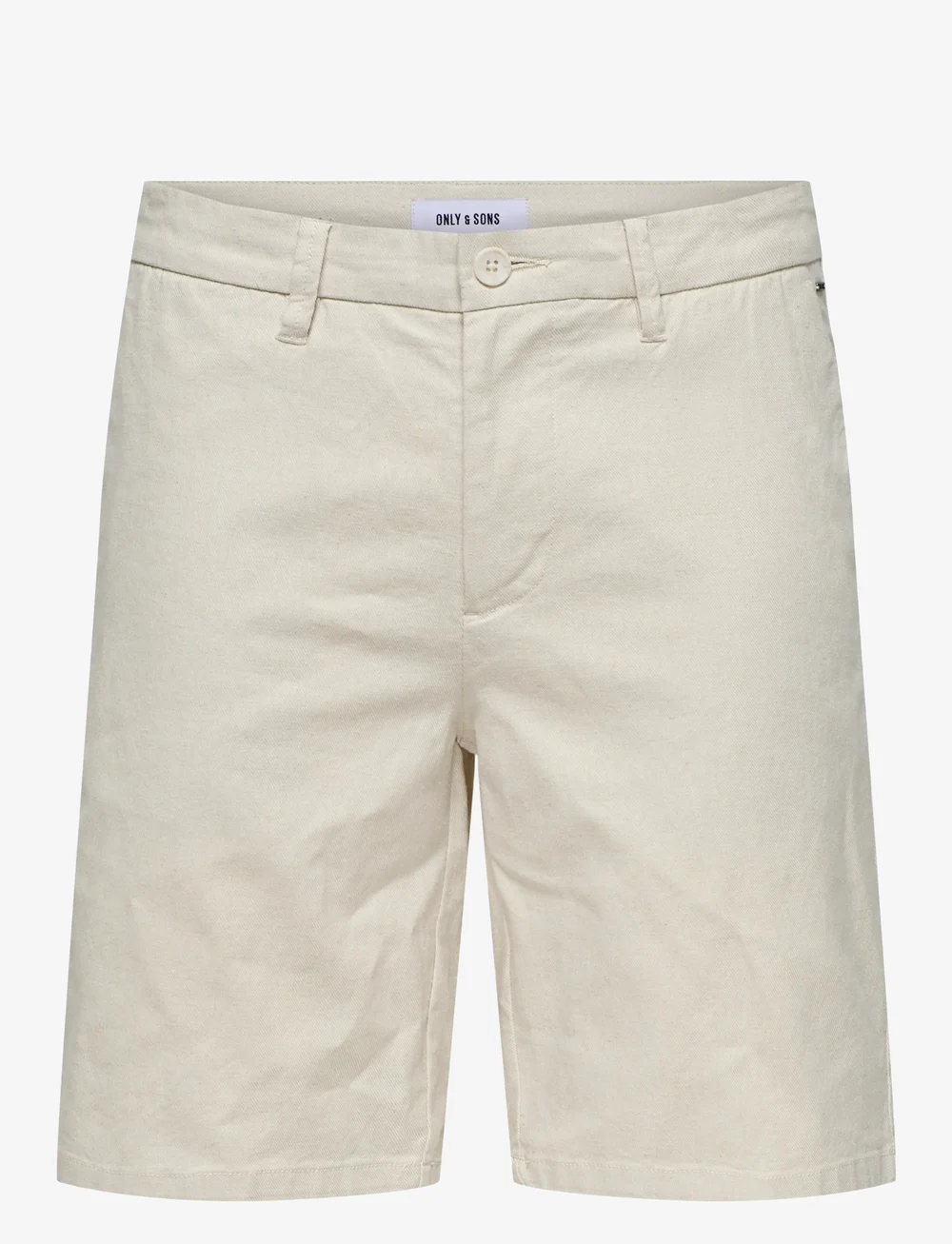 ONLY & SONS - ONSMARK 0011 COTTON LINEN SHORTS NOOS - leinen-shorts - silver lining - 1