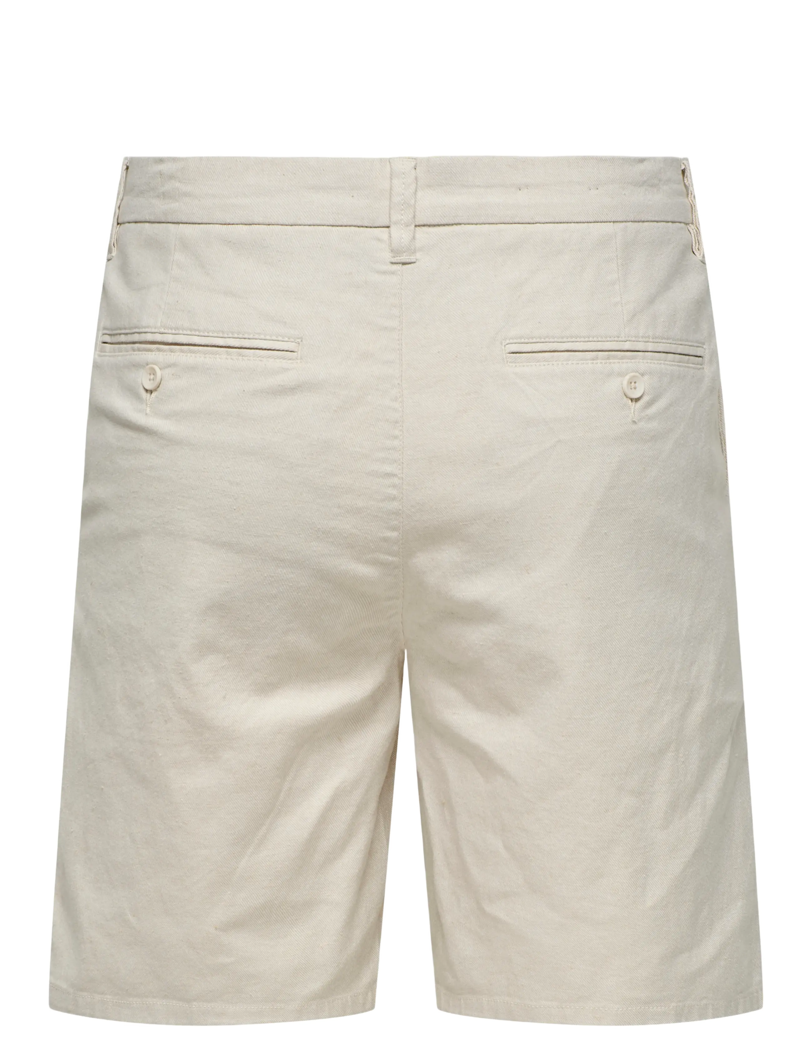 ONLY & SONS - ONSMARK 0011 COTTON LINEN SHORTS NOOS - leinen-shorts - silver lining - 2