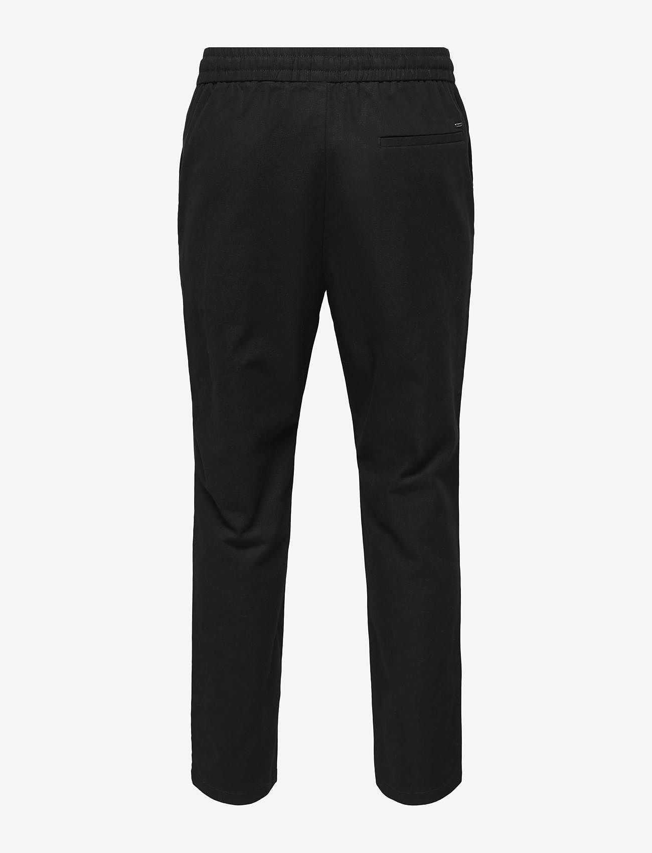 ONLY & SONS - ONSLINUS CROP 0007 COT LIN PNT NOOS - leinenhosen - black - 2