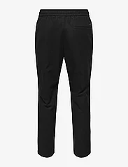 ONLY & SONS - ONSLINUS CROP 0007 COT LIN PNT NOOS - casual trousers - black - 1