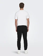 ONLY & SONS - ONSLINUS CROP 0007 COT LIN PNT NOOS - casual trousers - black - 3