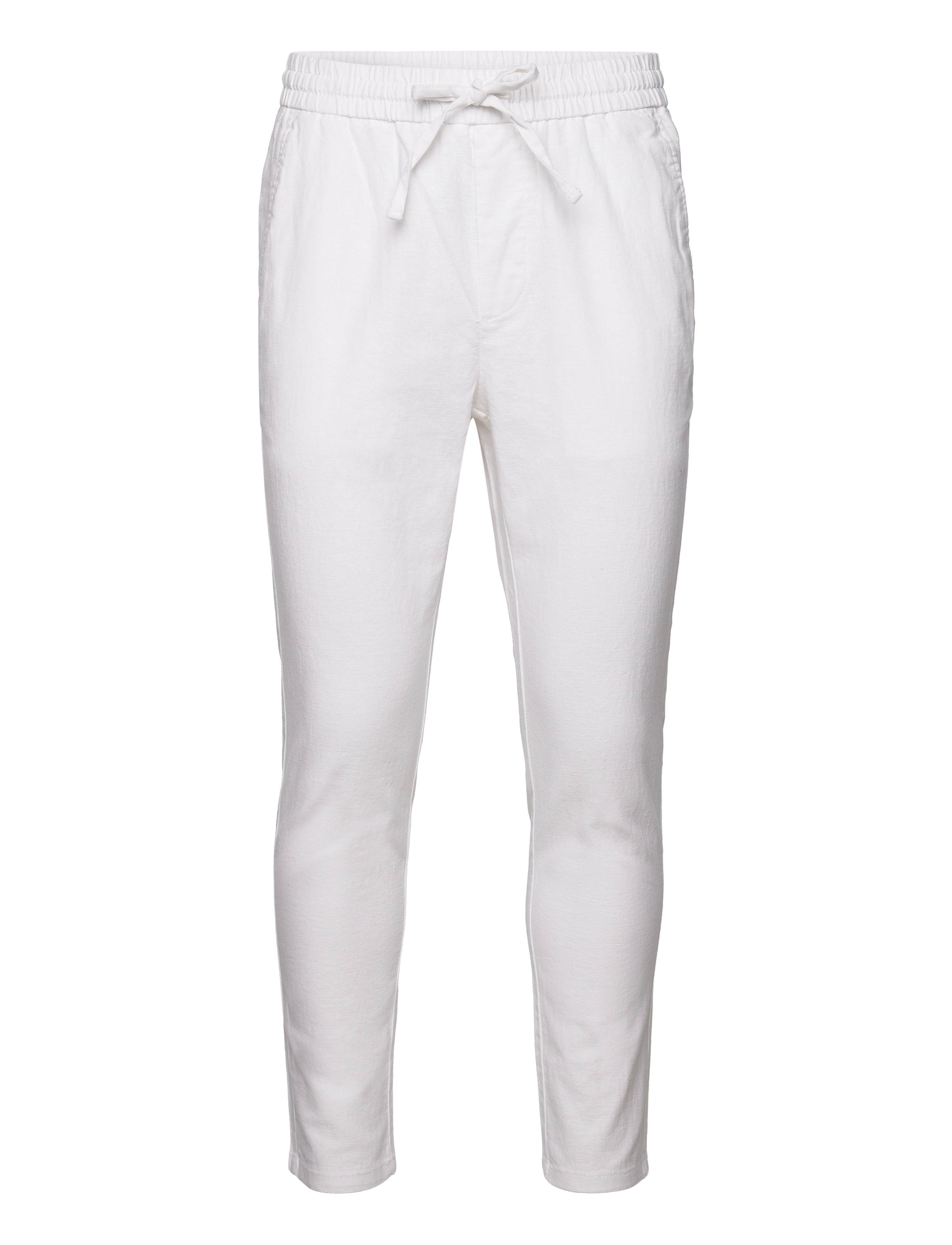 ONLY & SONS ONSLINUS CROP 0007 COT LIN PNT NOOS - ONLY & SONS - BRIGHT WHITE / white