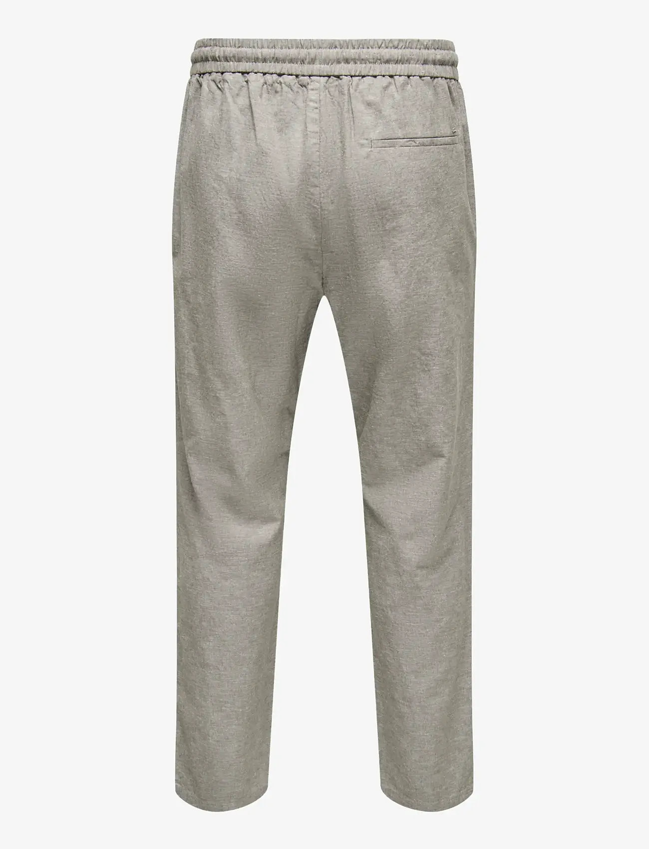 ONLY & SONS - ONSLINUS CROP 0007 COT LIN PNT NOOS - leinenhosen - bungee cord - 2