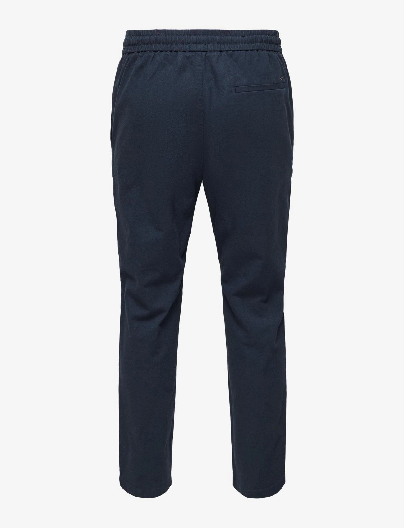 ONLY & SONS - ONSLINUS CROP 0007 COT LIN PNT NOOS - linen trousers - dark navy - 2