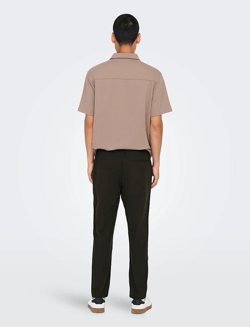 ONLY & SONS - ONSLINUS CROP 0007 COT LIN PNT NOOS - leinenhosen - demitasse - 3